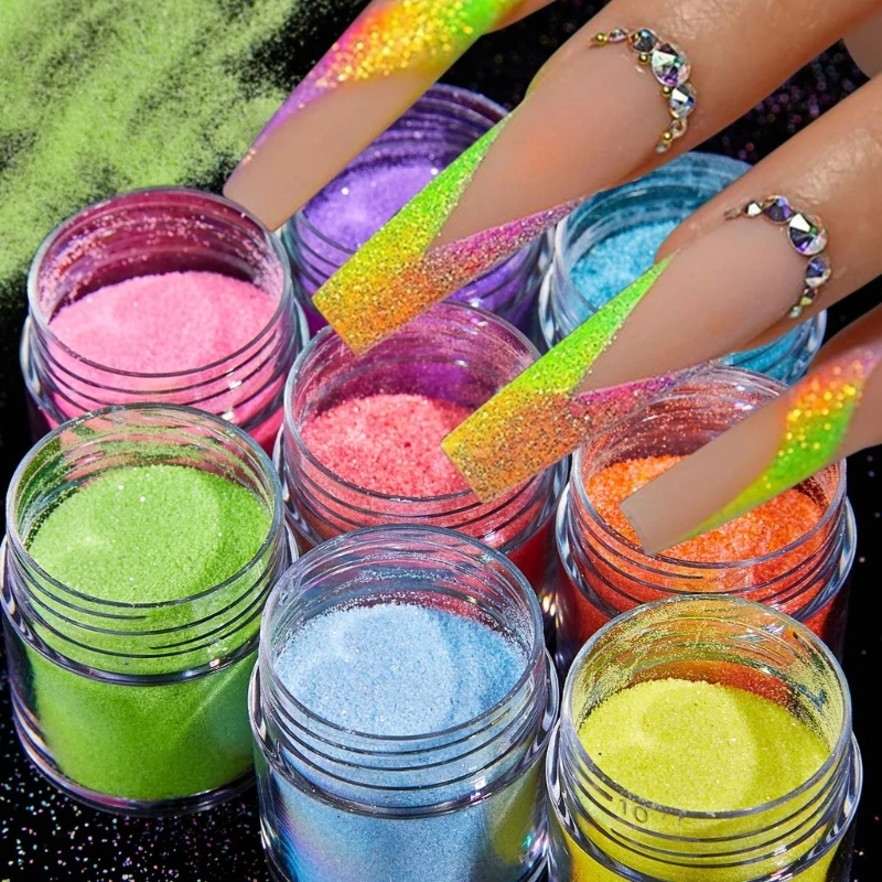 Наборы для дизайна ногтей с блестками пудра набор кистей подвески женщин R3MF