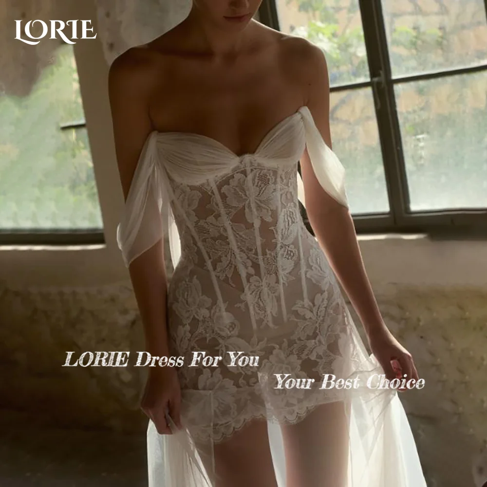 Свадебное платье LORIE в стиле бохо, блестящее, с открытыми плечами, из атласа, на заказ, А-силуэт, 2026, длина в пол, для невесты, в стиле Саудовской Аравии, Дубай (art.: 3920d99b239bd) - 3920d99b239bd