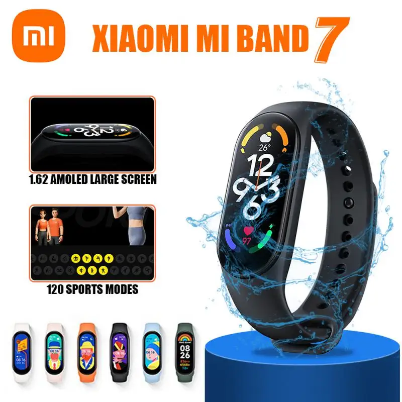 Смарт-браслет Xiaomi Mi Band 7 1 62 дюйма AMOLED 120 режимов