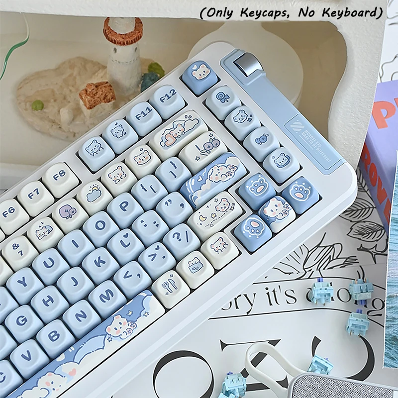 Колпачки для клавиш с милым котом набор механических клавиатур из ПБТ различные