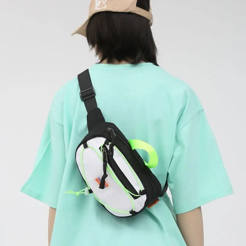 Mens Sports Chest Bag Summer Crossbody Shoulder Bag Canvas Small Shoulder Bag