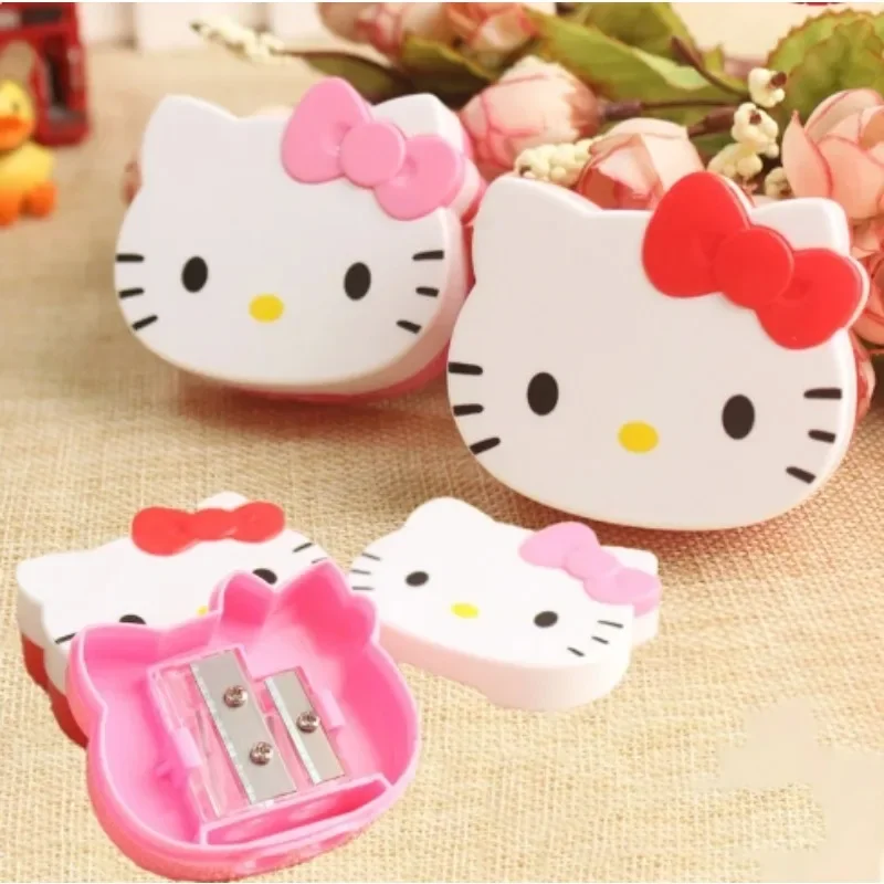 Kawaii Sanrio Hello Kitty аниме фигурка точилка для карандашей ручная студенческие