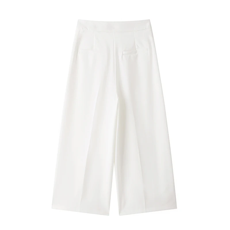 Женские винтажные длинные брюки Koekop с высокой эластичной талией модные