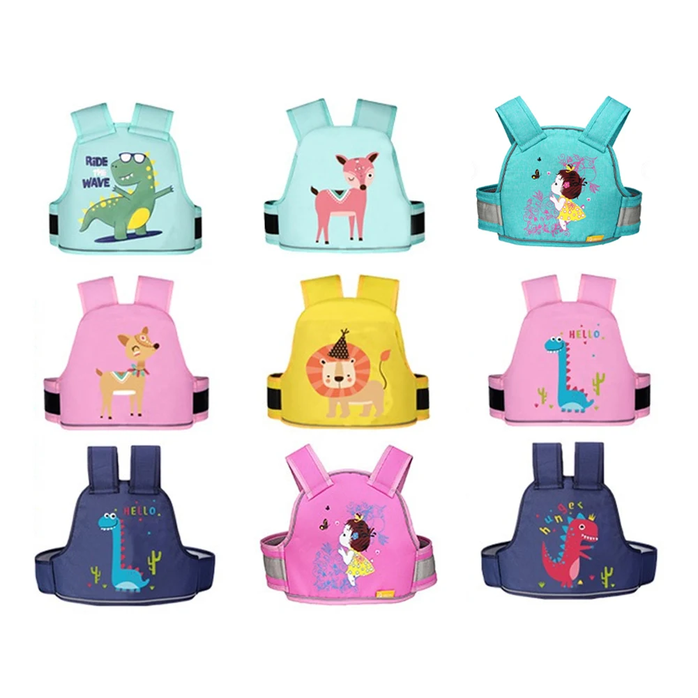 

Universal Motorcycle Safety Belt 4-in-1 for Kids 3D Breathable with Storage Bag Rear Seat Grab Handle Strap Harness Adjustable