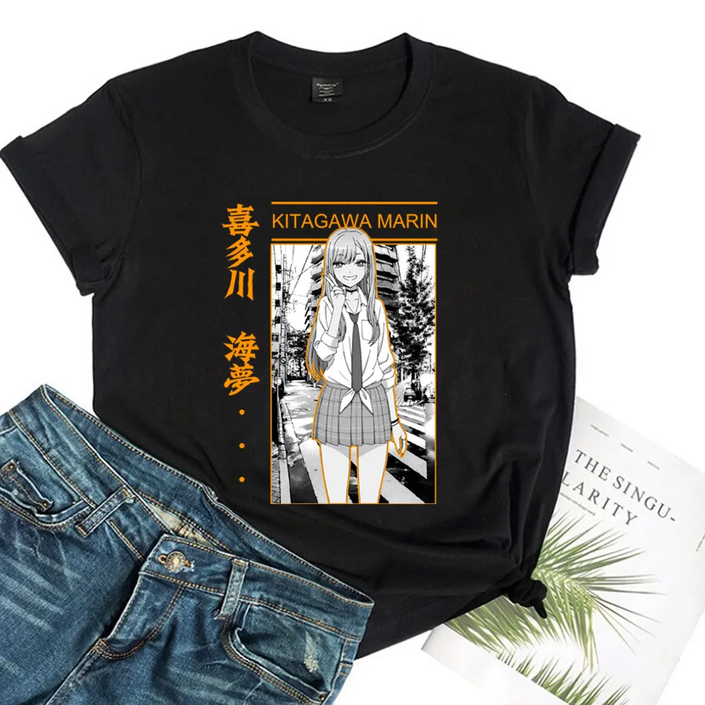 

Anime Ladies Summer T-Shirt My DressUp Darling Dressing doll fall in love short sleeve Casual Harajuku Short Sleeve Unisex