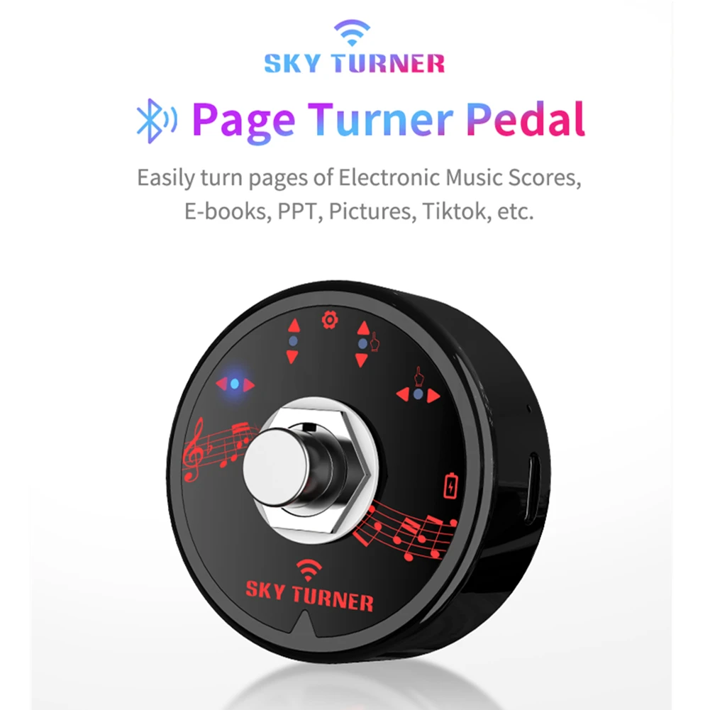 

Wireless Page Turner Pedal For Tablets App Controls Hands Free Reading Page Turns 15M Bluetooth Reading Page Turning Pedal