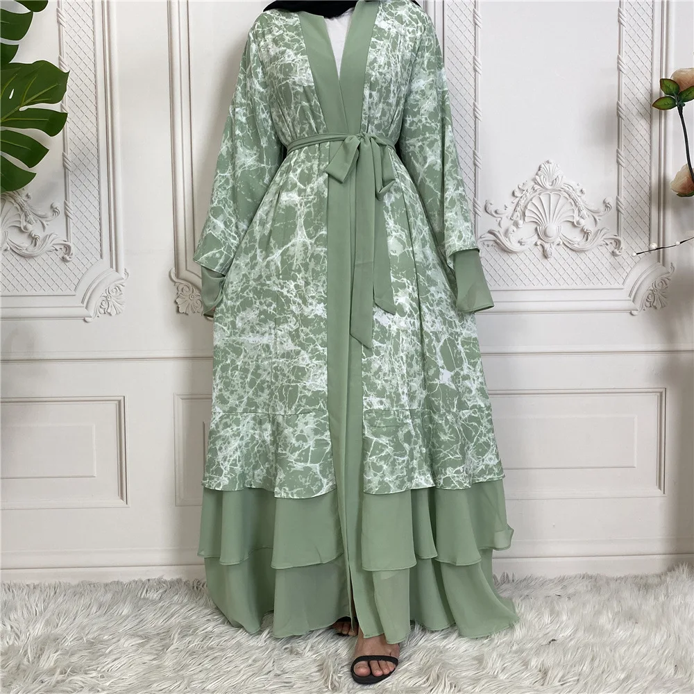 Open Kaftan Dubai Abaya Turkey Kimono Cardigan Islam Clothing Muslim Hijab Dress Abayas for Women Jilbab Caftan Djellaba Femme