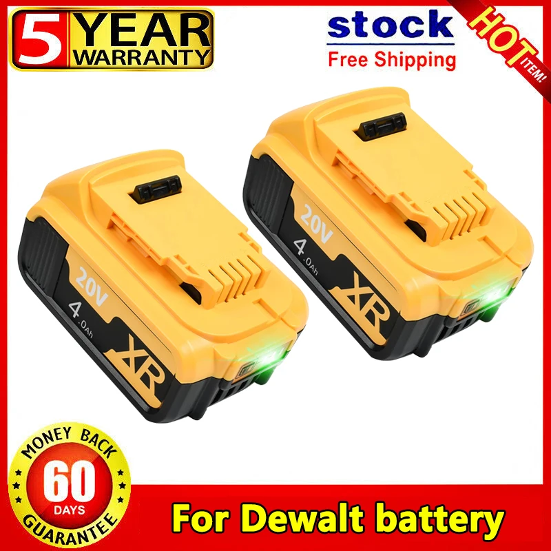 

Для DeWalt DCB206-2 20 V 20 Volt Max XR, литий-ионная батарея DCB205-2 DCD780 DCB182 DCB205-2, запасная батарея