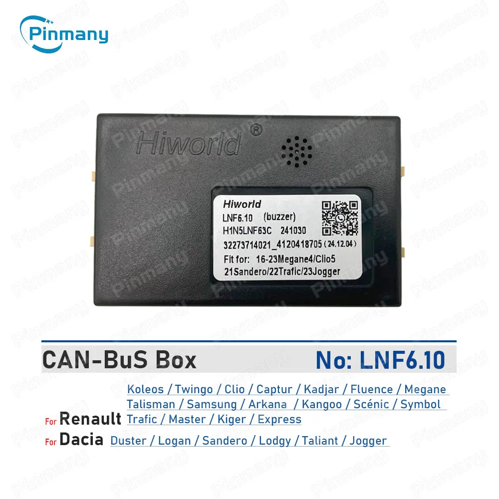 

Автомобильный радиоприемник CAN Bus адаптер Hiworld LNF6 для Renault Clio Kadjar Megane Talisman Arkana Kangoo Scenic Trafic Master Kiger Taliant