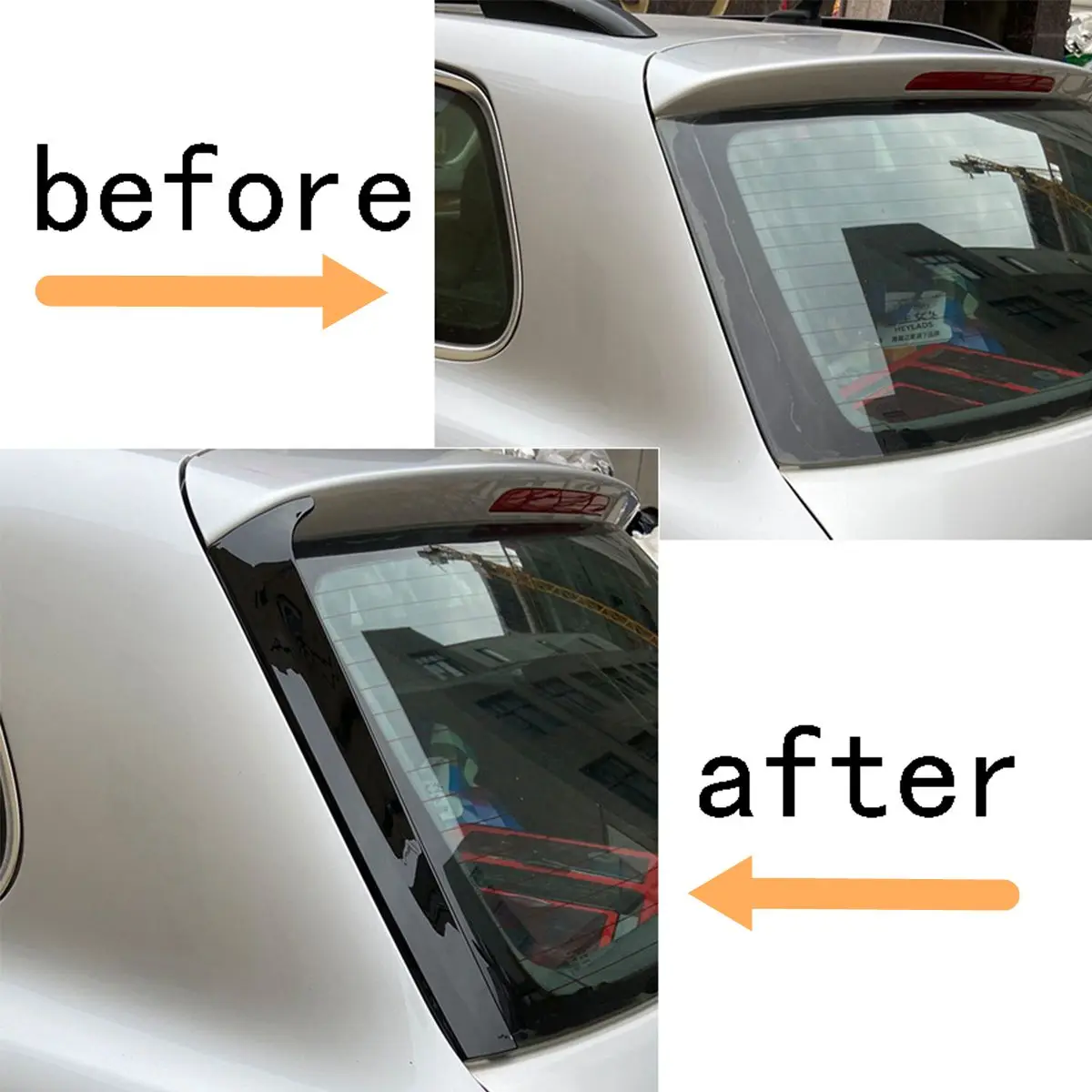 Для Volkswagen Touareg 2011 2012 2013 2014 2015 2016 2017 автомобильный сплиттер заднего стекла боковой