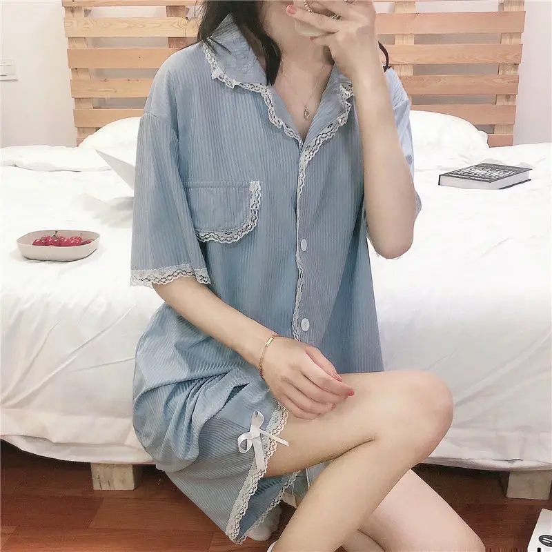 

XEJ Japanese Sweet Home Clothes for Women Summer Pajamas Woman Cute Pajamas Lace Sleepwear Women Pyjamas for Women Pijama