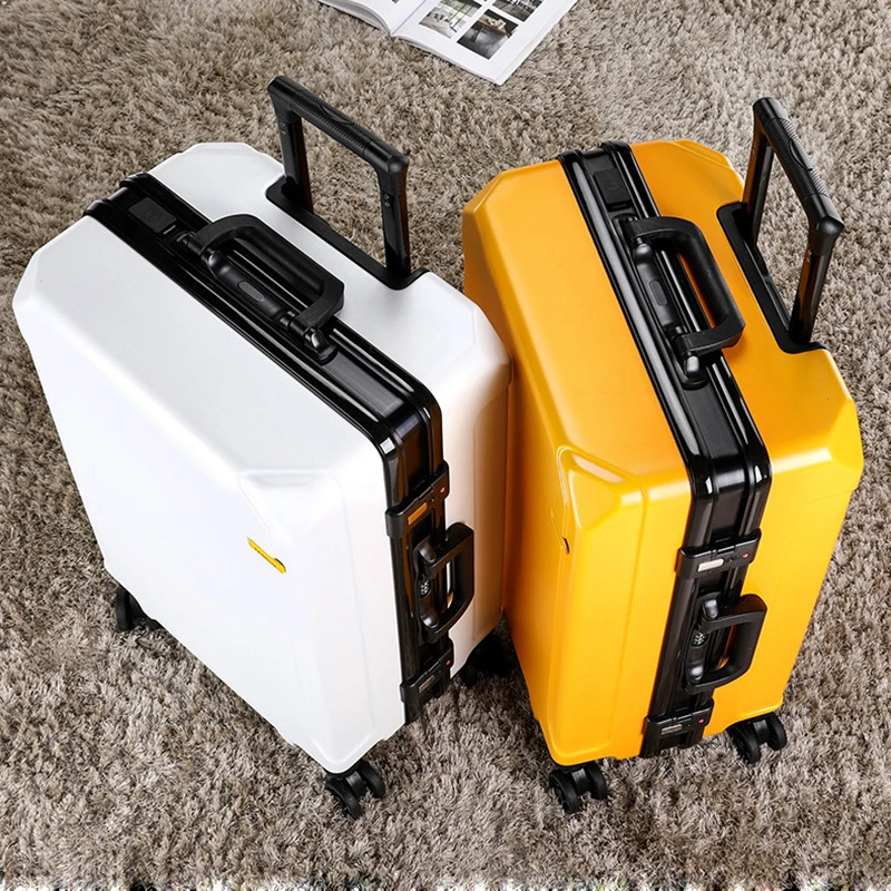 

Charging Trolley Suitcase Students Password Travel Case Capacity Rolling Aluminum Frame luggage G2130-G2134 Dn