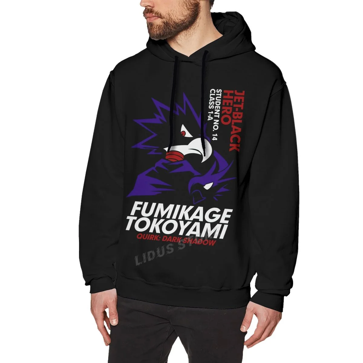 

Японское аниме Моя геройская Академия Fumikage Tokoyami Boku без героев Академия Толстовка свитшоты одежда Харадзюку 100% Хлопок Уличная одежда