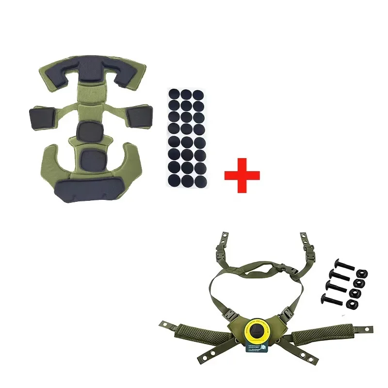 Система подвески для тактического шлема губчатая накладка фиксированная