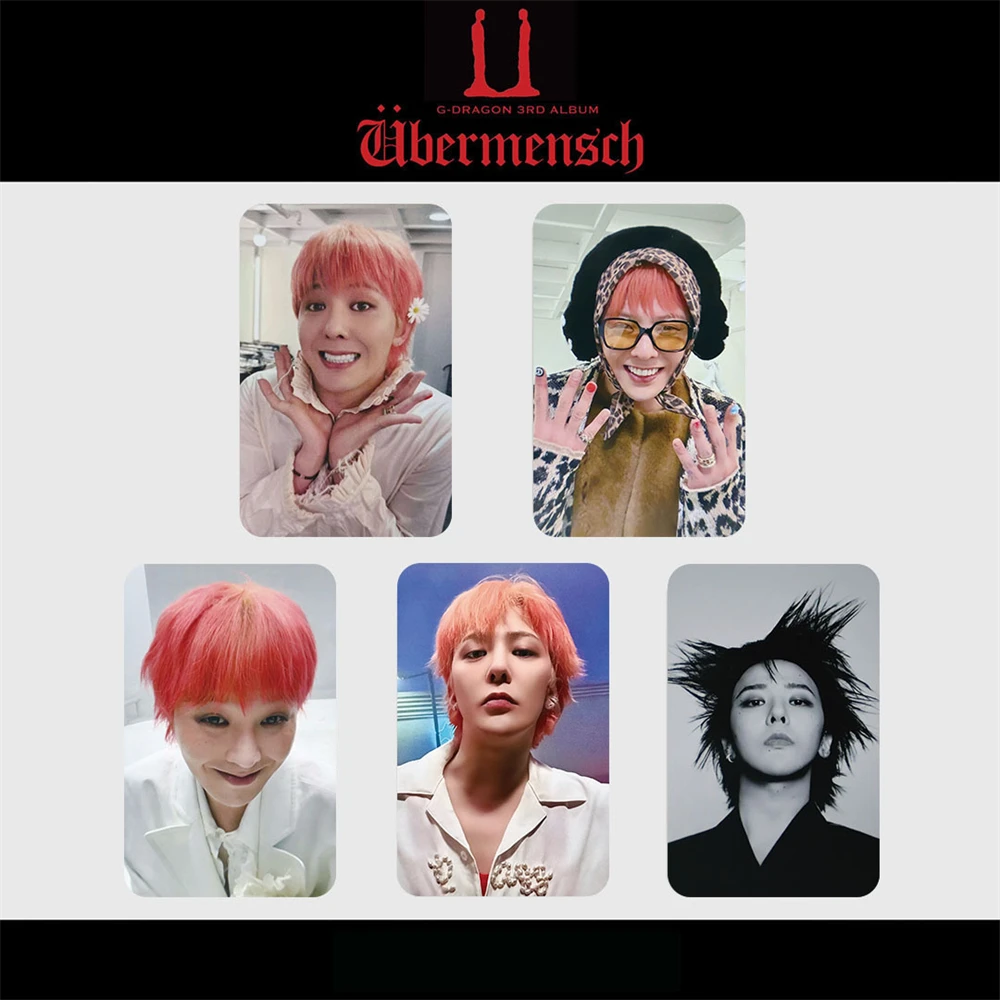 Фото 5 шт./компл. KPOP Bigbang G-DRAGON бумажные карты 600mensch альбом фотокарточка GD двусторонняя открытка K4 ломо-карты коллекция фанатов подарок №1
