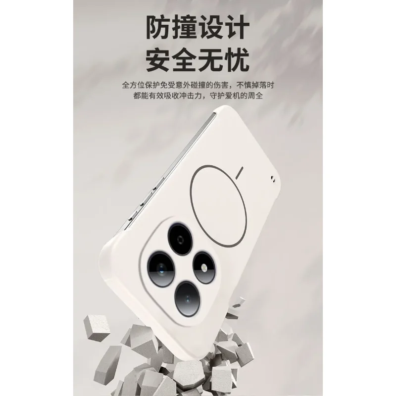Чехол для Redmi Note 15 Pro Plus, новый, безрамочный, ультратонкий, со встроенным магнитным креплением, из поликарбоната, для Note 15 PRO+ 5G, ударопрочный. (art.: 3920dad67590f) - 3920dad67590f
