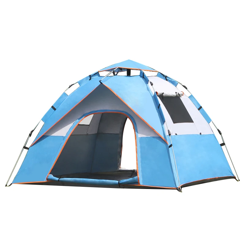 

YY Tent Outdoor Camping Thickened Rain-Proof 3-4 People Automatic Outdoor Sun Protection