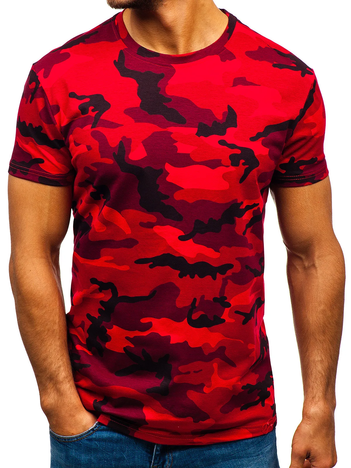 

2023 New summer must-have T-shirt Fashion T-shirt Military camouflage T-shirt military style T-shirt neutral casual T-shirt Spor