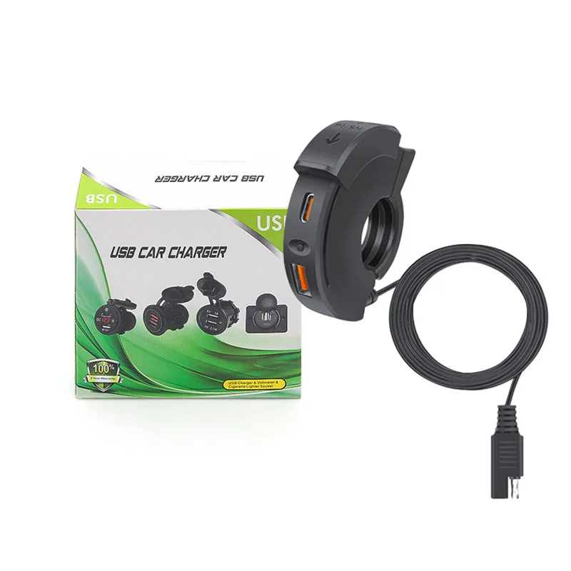 Используется для мотоцикла 12 В USB двойная быстрая зарядка порт мобильного