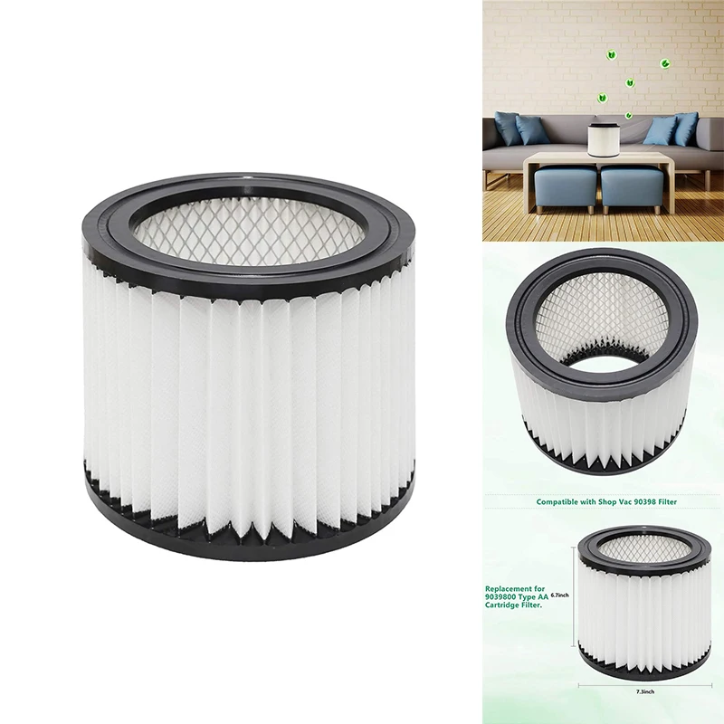 

90398 Replacement Filter For Shop Vac 90398, 903-98, 9039800, 903-98-00, Hangup Wet/Dry Vacuum Cartridge Filter