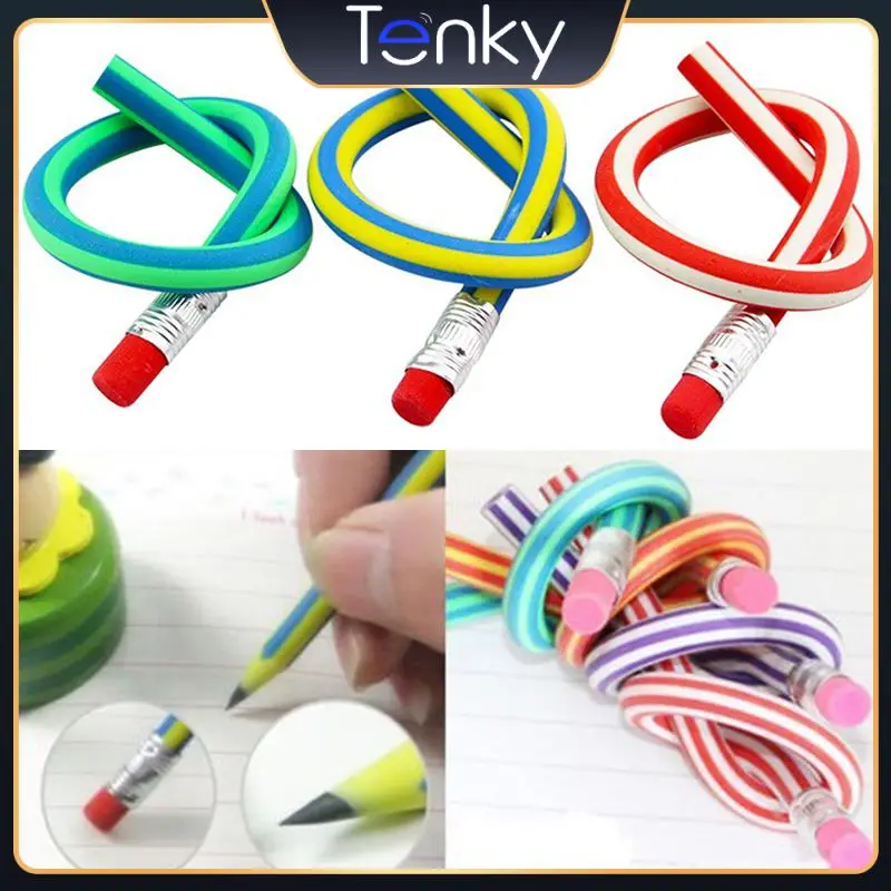 

Colorful Bendable Pencils Novelty Soft Pencil Bendy Writing Drawing Pens Flexible Student School Office Supplies Creative