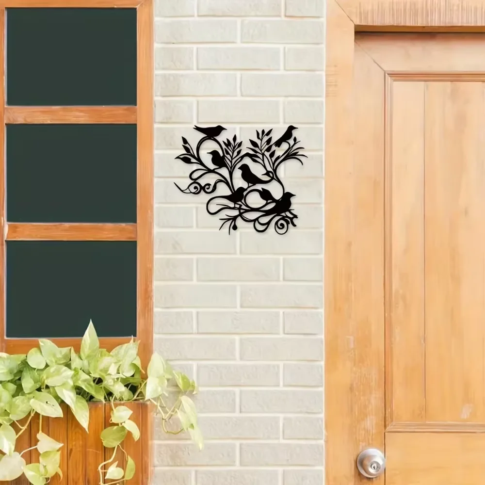 Ardent Arabesque Металлические Настенные Рисунки С Птицей На Ветке 1 Шт. Уникальная