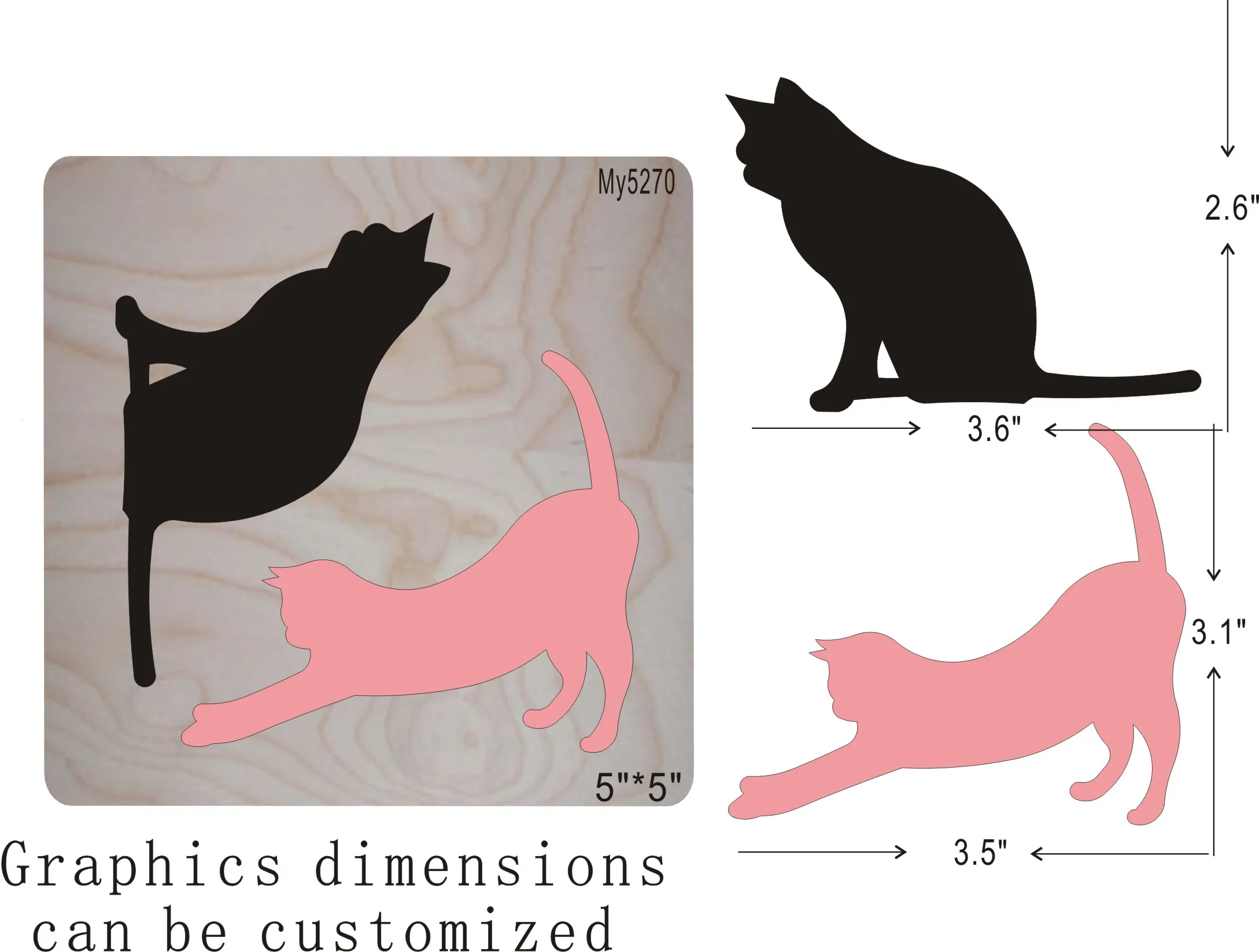 

MY5270 wood cutter die-cutting die is compatible with most die-cutting machines on the market.