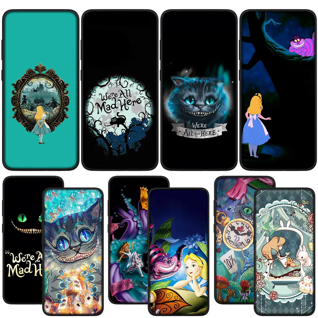 

Мягкий чехол для телефона с рисунком кошки Алисы в стране чудес для VIVO Y11 Y12 Y15 Y17 Y20 Y21 Y33S Y31 Y52S Y51 Y53 Y70 Y74S Y76 Y75 T1
