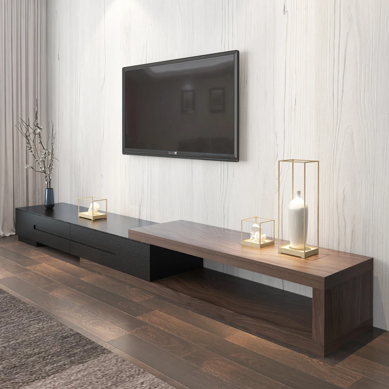 

Innovative Adjustable Tv Table Ornaments Wood Display European Tv Cabinets Floor Minimalistic Mueble Tv Moderno House Goods