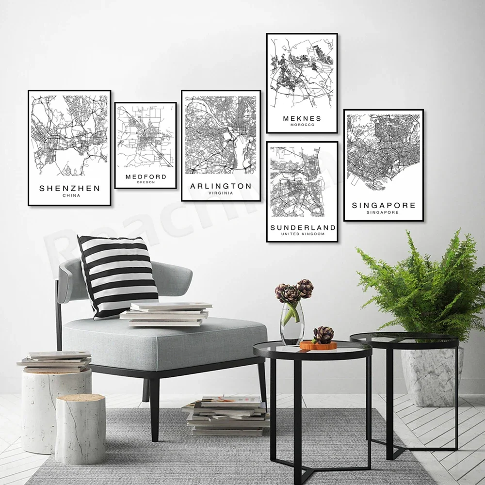 Улицы Арлингтона Вирджинии Медфорд Орегон Сан-Антонио Сиэтл Синдерленд Meknes