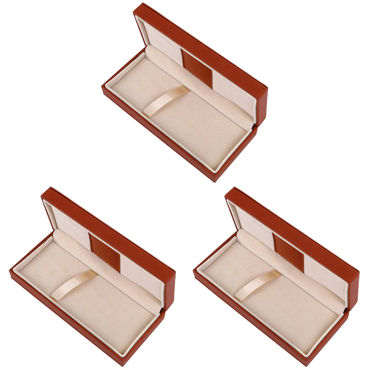 

3pcs Multi-function Pen Case Exquisite Pen Box PU Pen Gift Case Gift