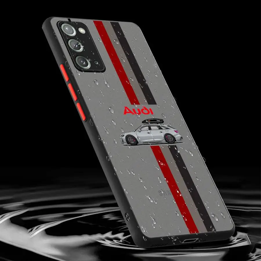 Car A-Audi LOGO Phone case for Samsung Galaxy Note 20 Ultra 10 Plus Lite 9 8 A21 A05 A50 A52 A06 A30 A70 s A31 A71 A16 A51 5G 4G