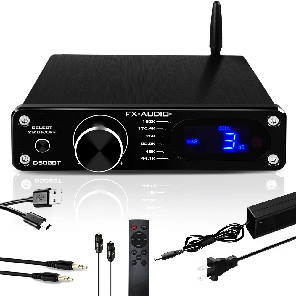 

FX audio 2022 most popular home theater power amplifier 2*60w dual channels HIFI digital amplifiers