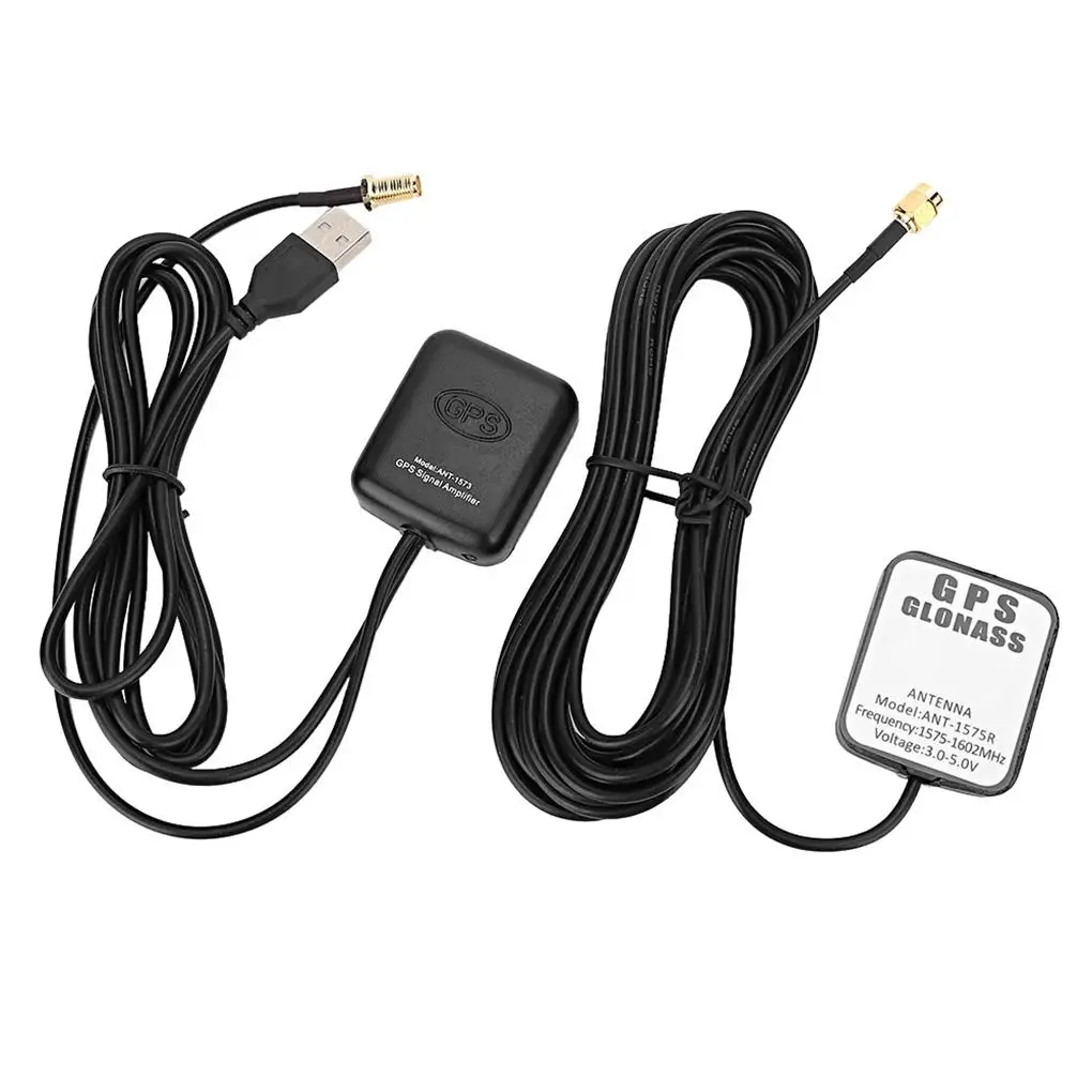 

ANT-1573 Car GPS Signal Amplifier with Connector FM Anti-interference Aerial Auto Navigation Receiver for Player DVR Boat