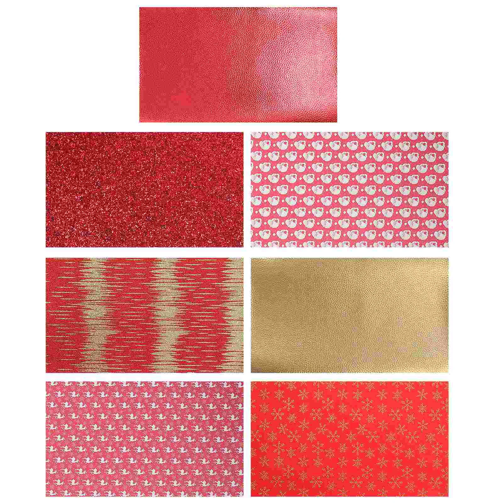 

Fabric Faux Christmas Sheet Synthetic Earrings Xmas Upholstery Fake Sheetsbag Wallet Material Sparkly Yard The Purse Holiday Pu