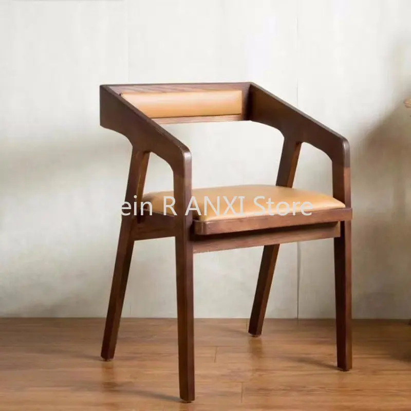 S Nordic Designer Modern Arm Wooden Restaurant Bar Chairs Sa