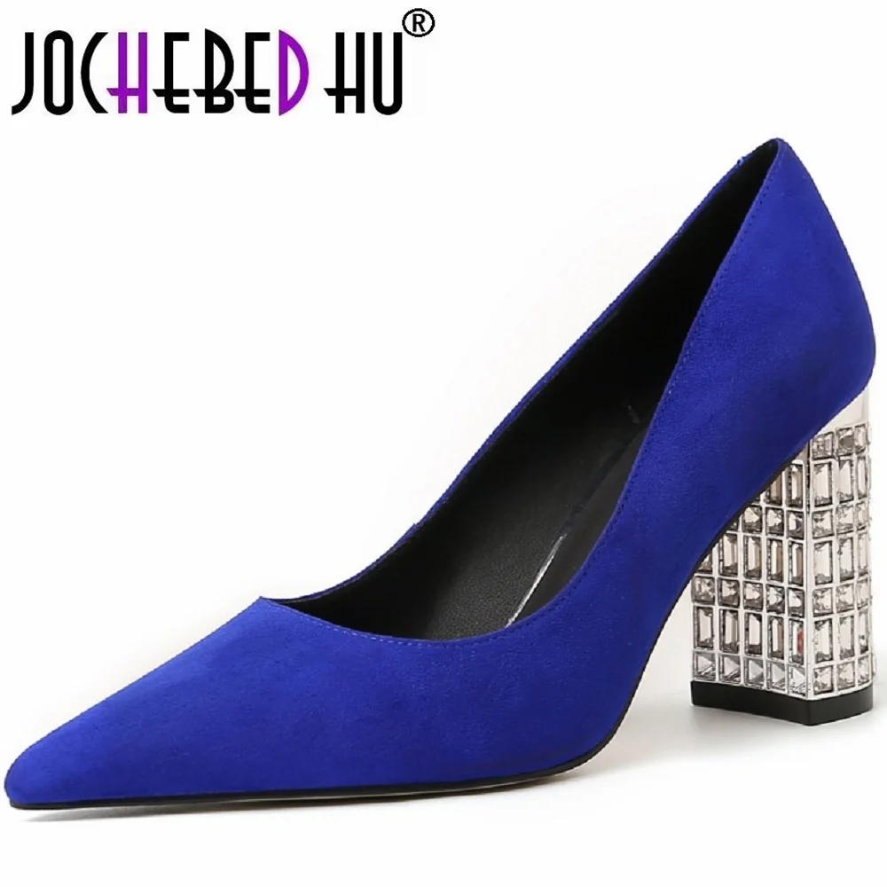 

[Jochebed hu】женские Роскошные брендовые туфли из натуральной кожи с острым носком классические туфли-лодочки на шпильках гладиаторские стильные туфли