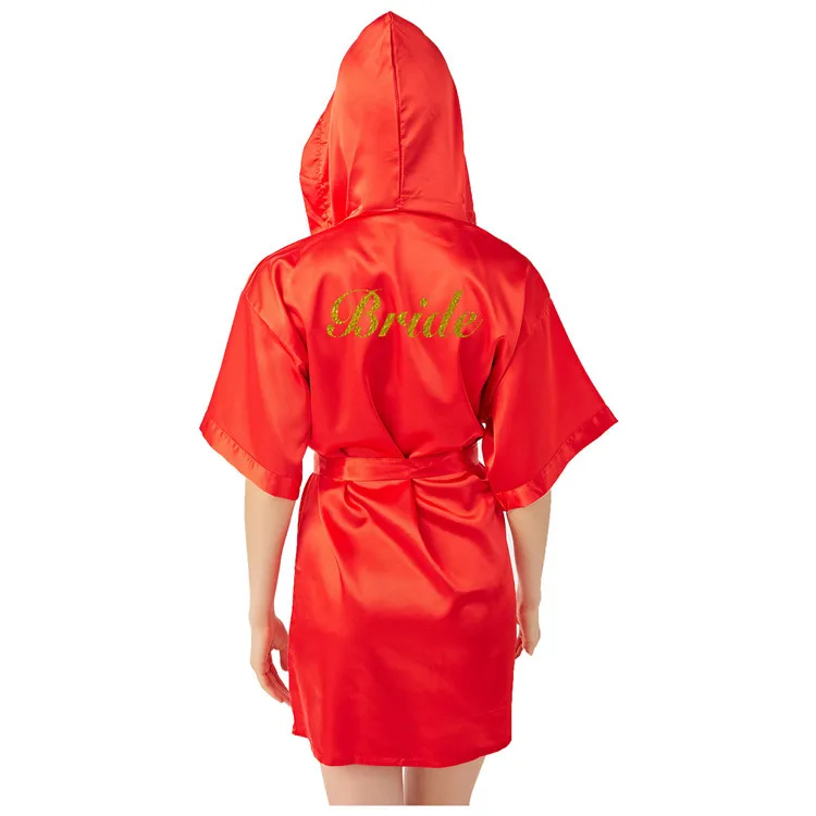 

Women Solid Silk Satin Hooded Robe Female Long Sleeve Homewear Lady Spring Summer New Loose Casual Nightwear Bathrobe Sleepwear