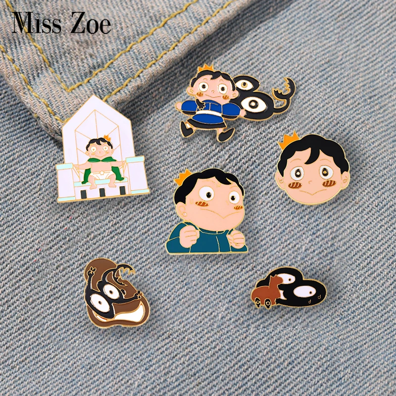 Броши с эмалью в виде героев мультфильма короли |