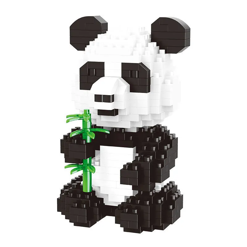 

Balody Panda Diamond Building Blocks Cute Cartoon Panda 3D Modle Educational Bricks Anime Toys for Boys Christmas Gifts 18087