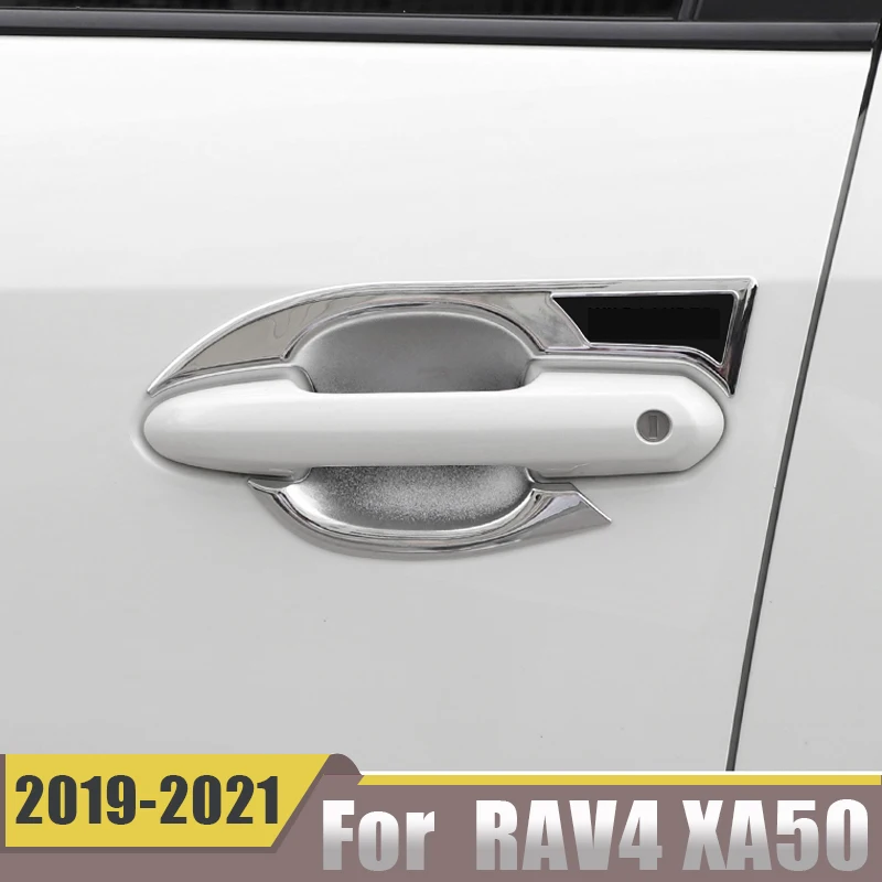 

For Toyota RAV4 XA50 2019 2020 2021 2022 Car External Outer Door Handle Bowl Catch Cover Protection Trims Stickers Accessories