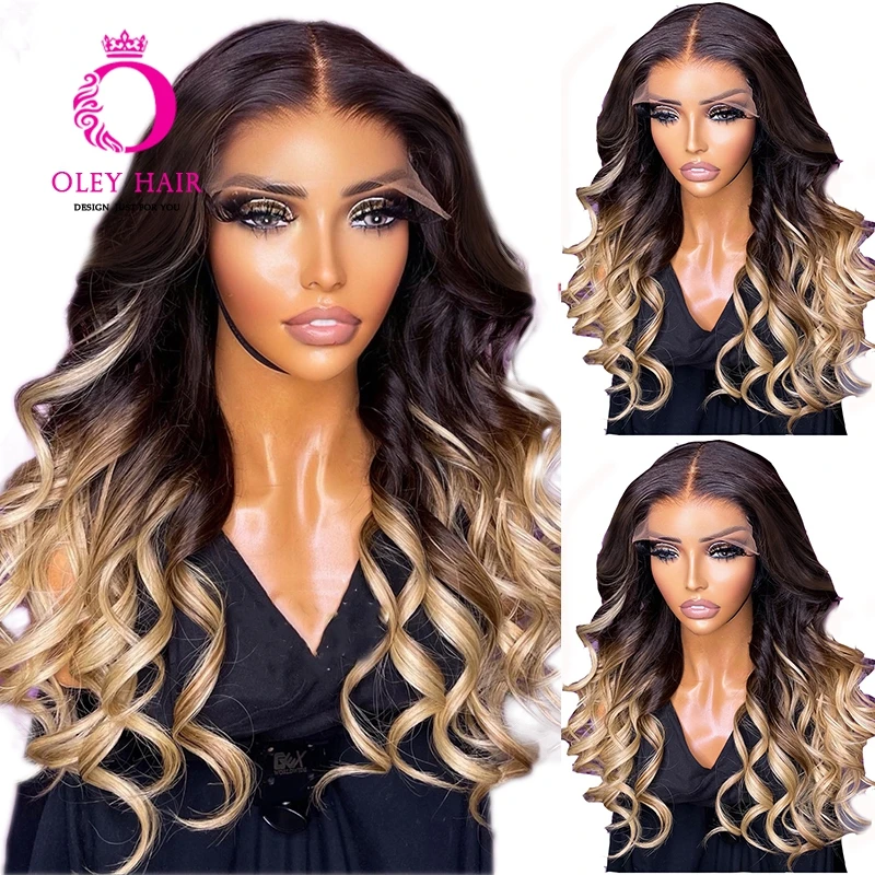 

Омбре медовый светлый цвет 30 дюймов тело волна 13x4 синтетическое кружево Передняя безклеевая фрикцион для черных женщин с детскими волосами