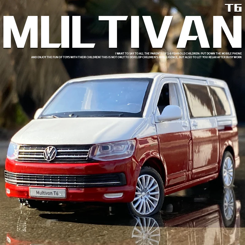 

1:32 Volkswagen Multivan T6 MPV модель автомобиля из сплава игрушка литая металлическая литая игрушка автомобиль со звуком и фотомагнитом игрушки для детей автомобиль