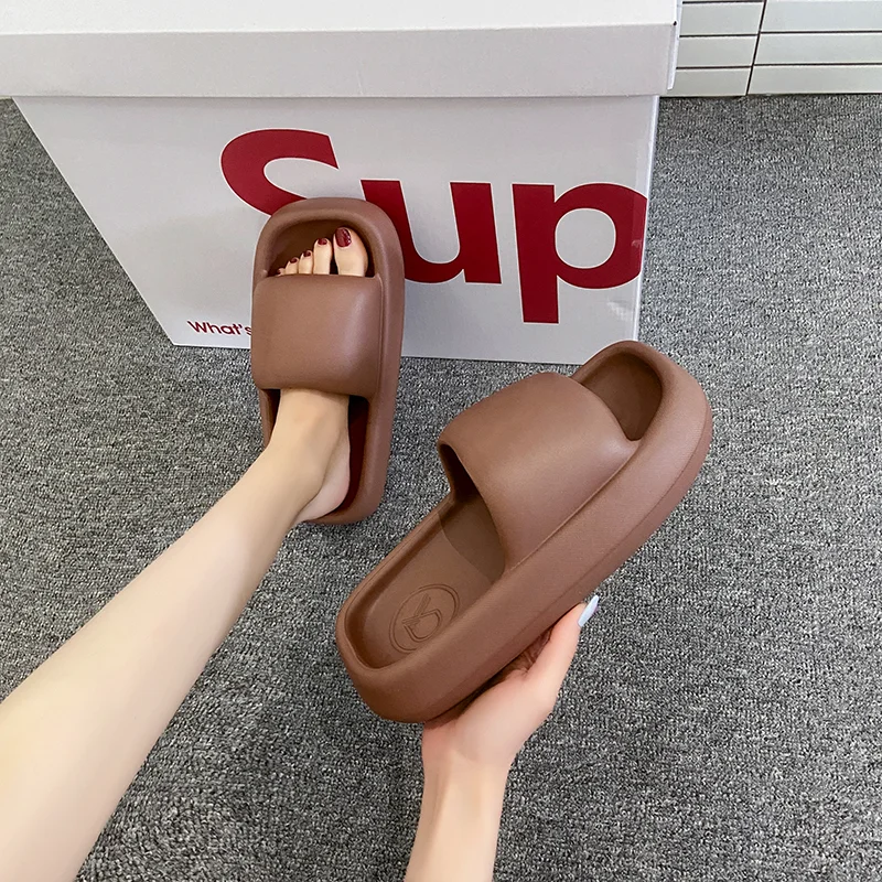 

Summer Women's Slippers 2023 New Women's Home Slippers Indoor Bathroom Non Slip Couple Slippers Size 36-45 Pantuflas De Mujer