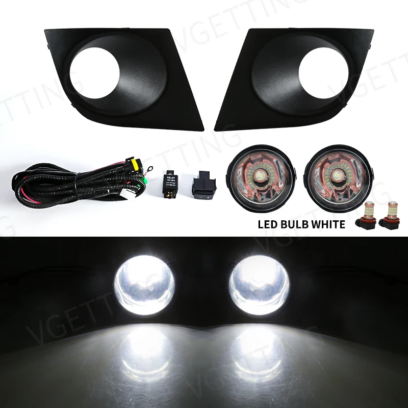 

Для Nissan Tiida 2007 2008 2009 2010 2011 светодиодные противотуманные фары, крышка капота, водонепроницаемые автомобильные аксессуары, левый и правый