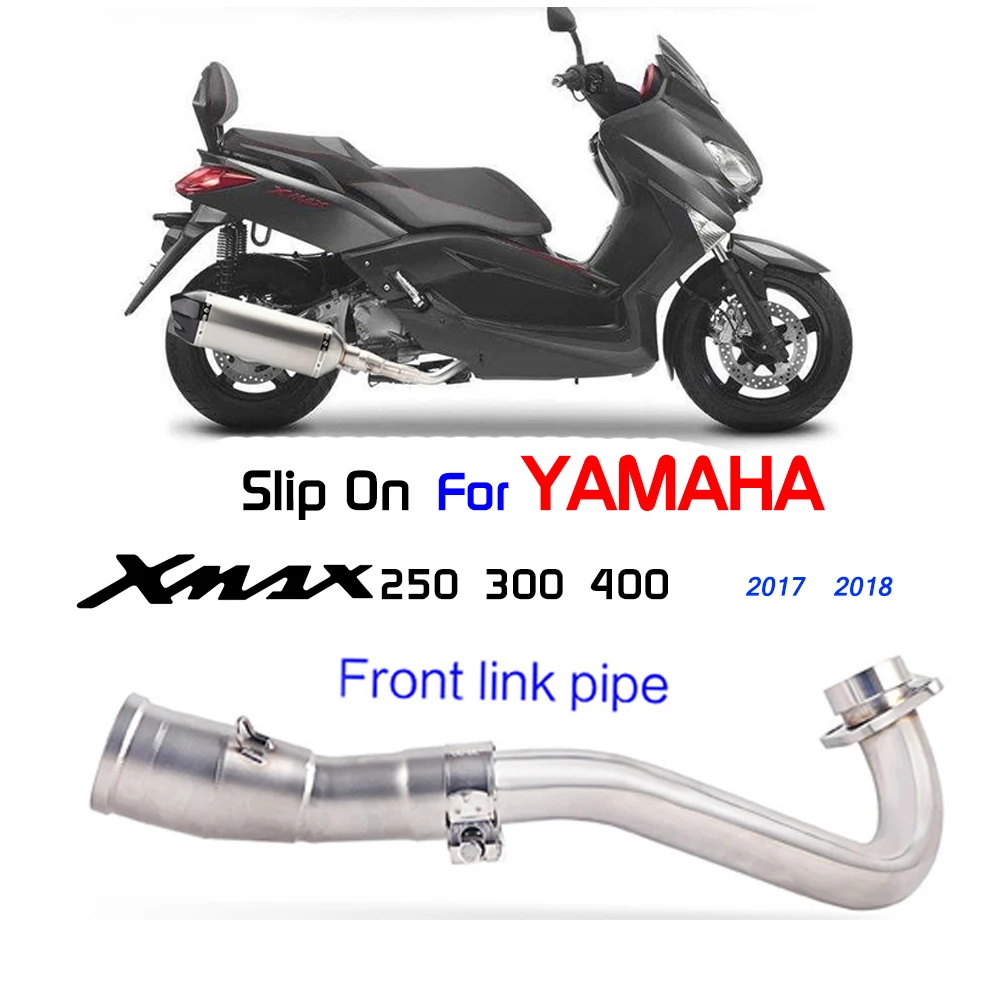

Слипоны для установки для yamaha X MAX 300 XMAX250 XMAX 300 средняя звеньевая труба подходит для всех выхлопных труб 51 мм глушитель из нержавеющей стали 304