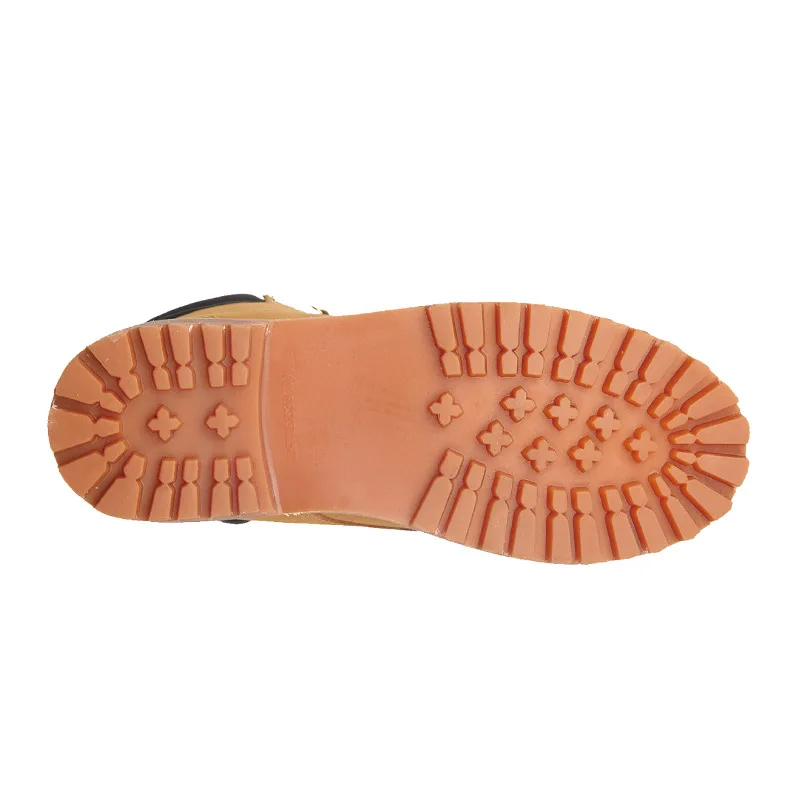 ROCKROOSTER Goodyear Martin Boots Men Women Mid-Top Leather Rhubarb Boots Retro British Style Tooling Ankle Boots Sneakers