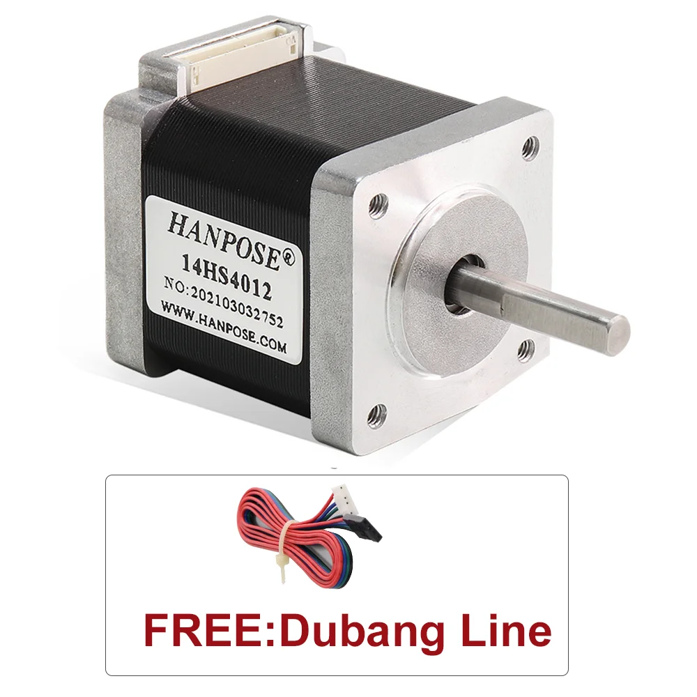 2-фазный шаговый электродвигатель Nema 14 4 провода H40 мм 1 2 А 0 22 нм 14hs40121 8 градусов