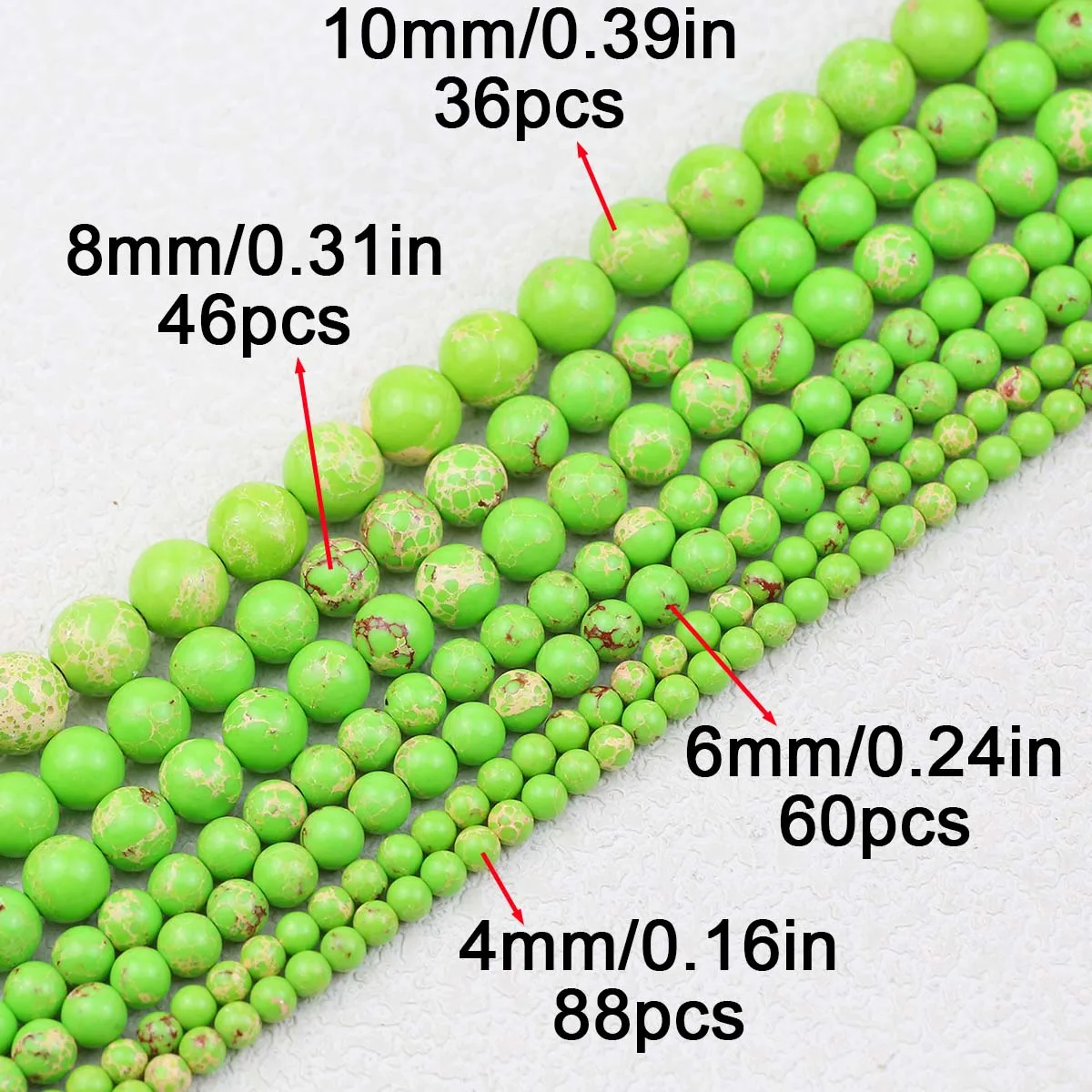 Круглые синтетические фруктово-зеленые императорские сосновые камни свободные