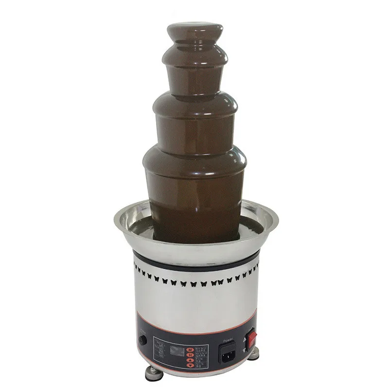 

Commercial chocolate fountain 4 tiers chocolate fondue melting pot chocolate fountain machine